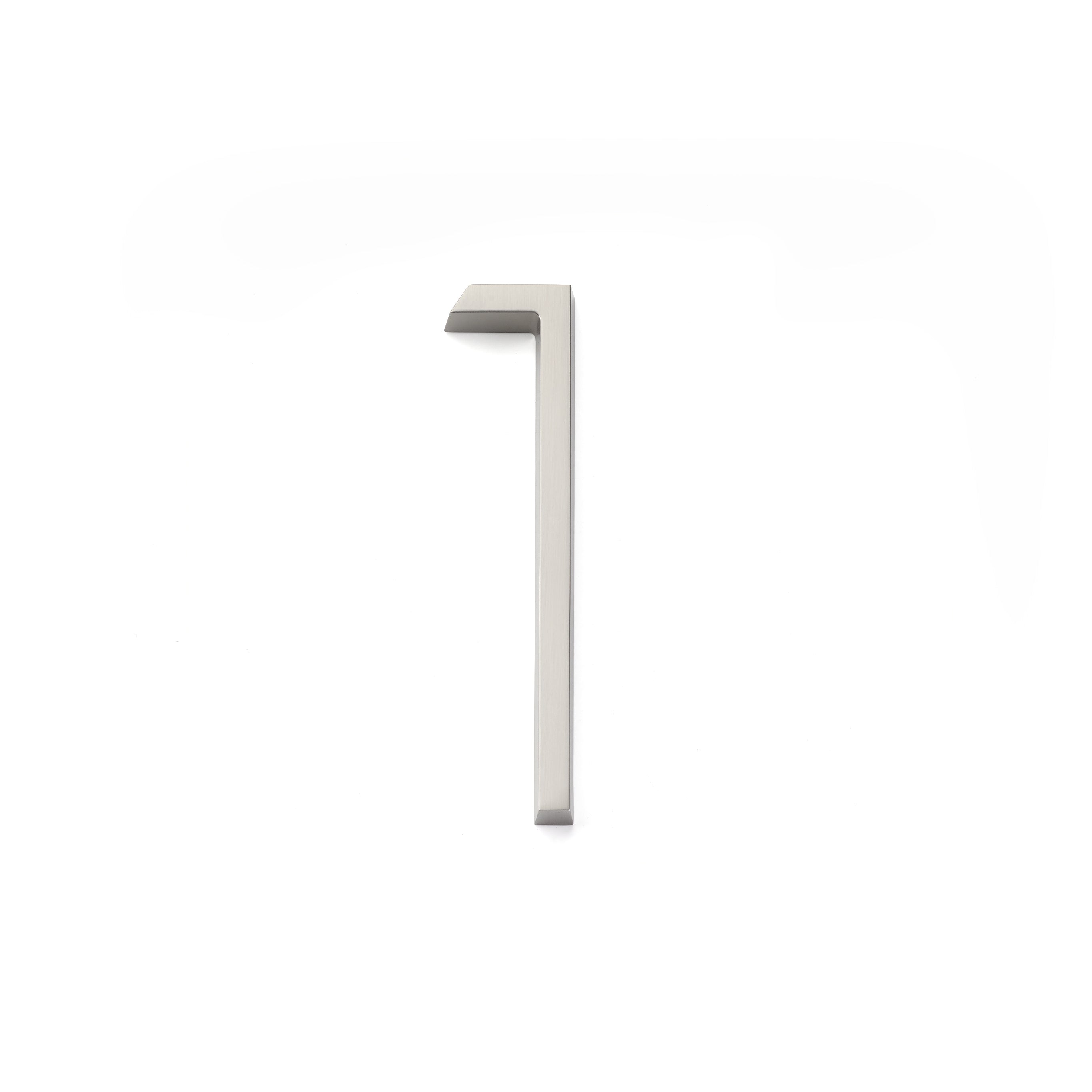 Emtek 2831US15 7" Modern # 1 House Number Satin Nickel Finish Sparrow Supply