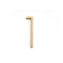 Emtek 2831US4 7" Modern # 1 House Number Satin Brass Finish Sparrow Supply