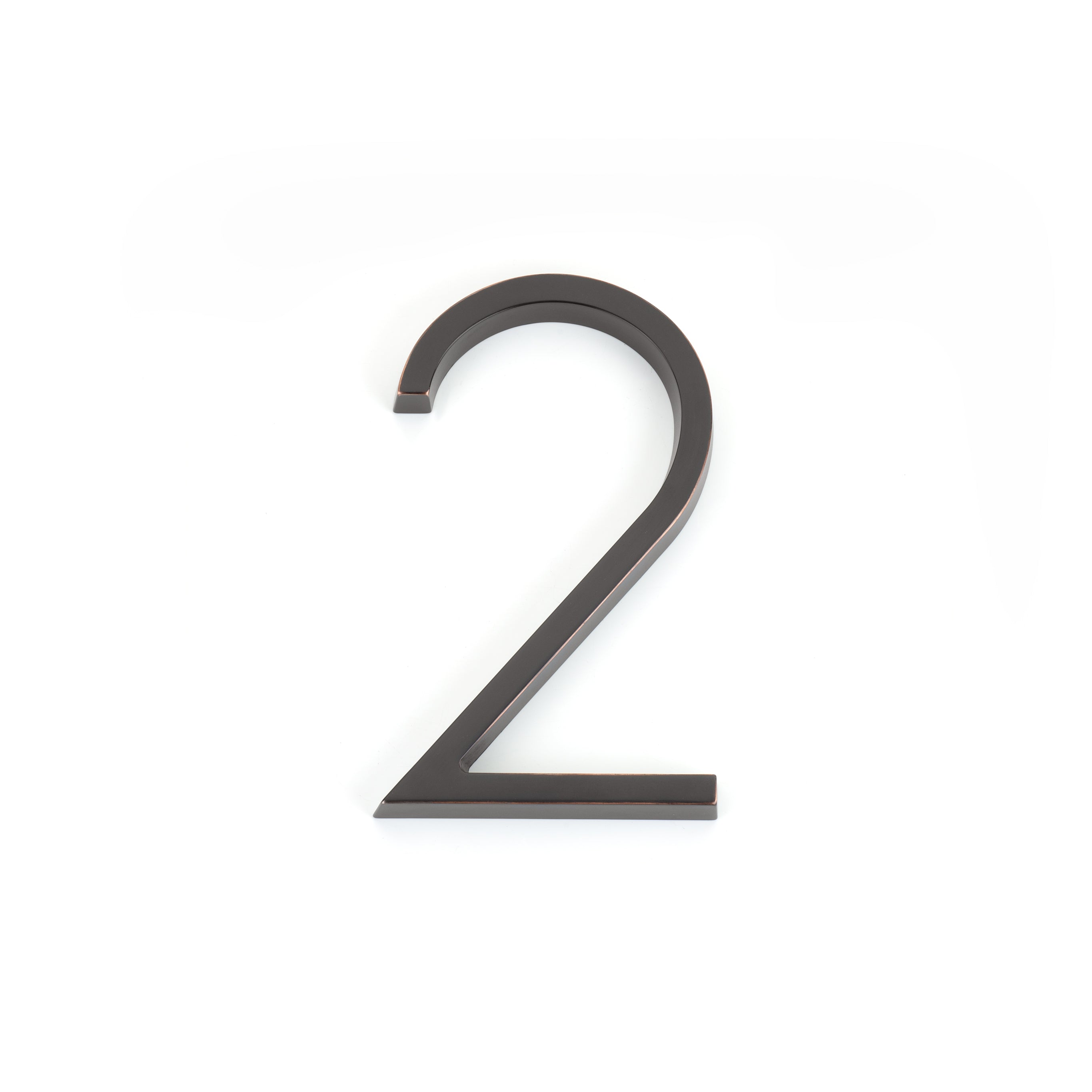Emtek 2832US10B 7" Modern # 2 House Number Oil Rubbed Bronze Finish Sparrow Supply