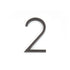 Emtek 2832US10B 7" Modern # 2 House Number Oil Rubbed Bronze Finish Sparrow Supply