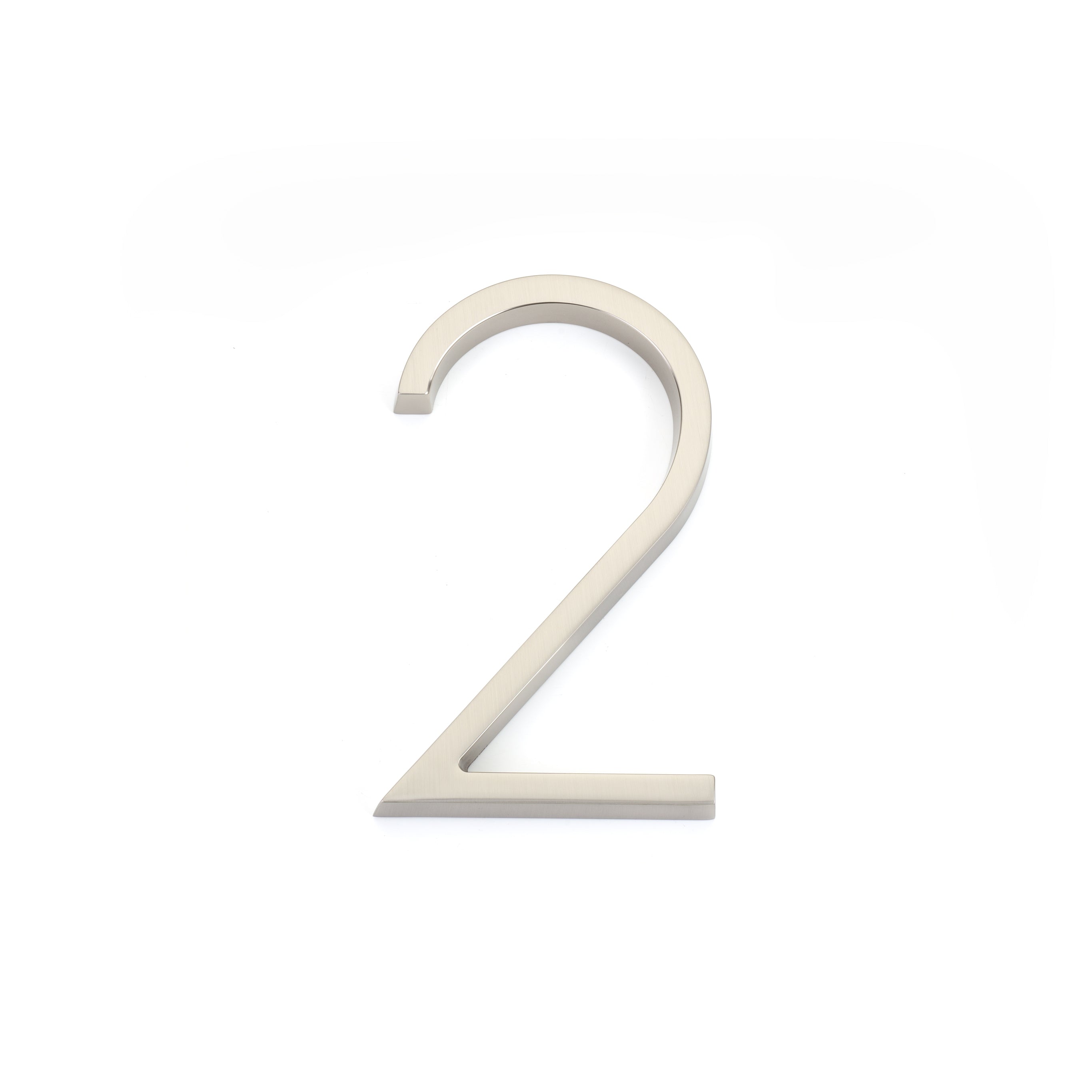 Emtek 2832US15 7" Modern # 2 House Number Satin Nickel Finish Sparrow Supply