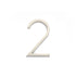 Emtek 2832US15 7" Modern # 2 House Number Satin Nickel Finish Sparrow Supply