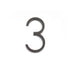Emtek 2833US10B 7" Modern # 3 House Number Oil Rubbed Bronze Finish Sparrow Supply