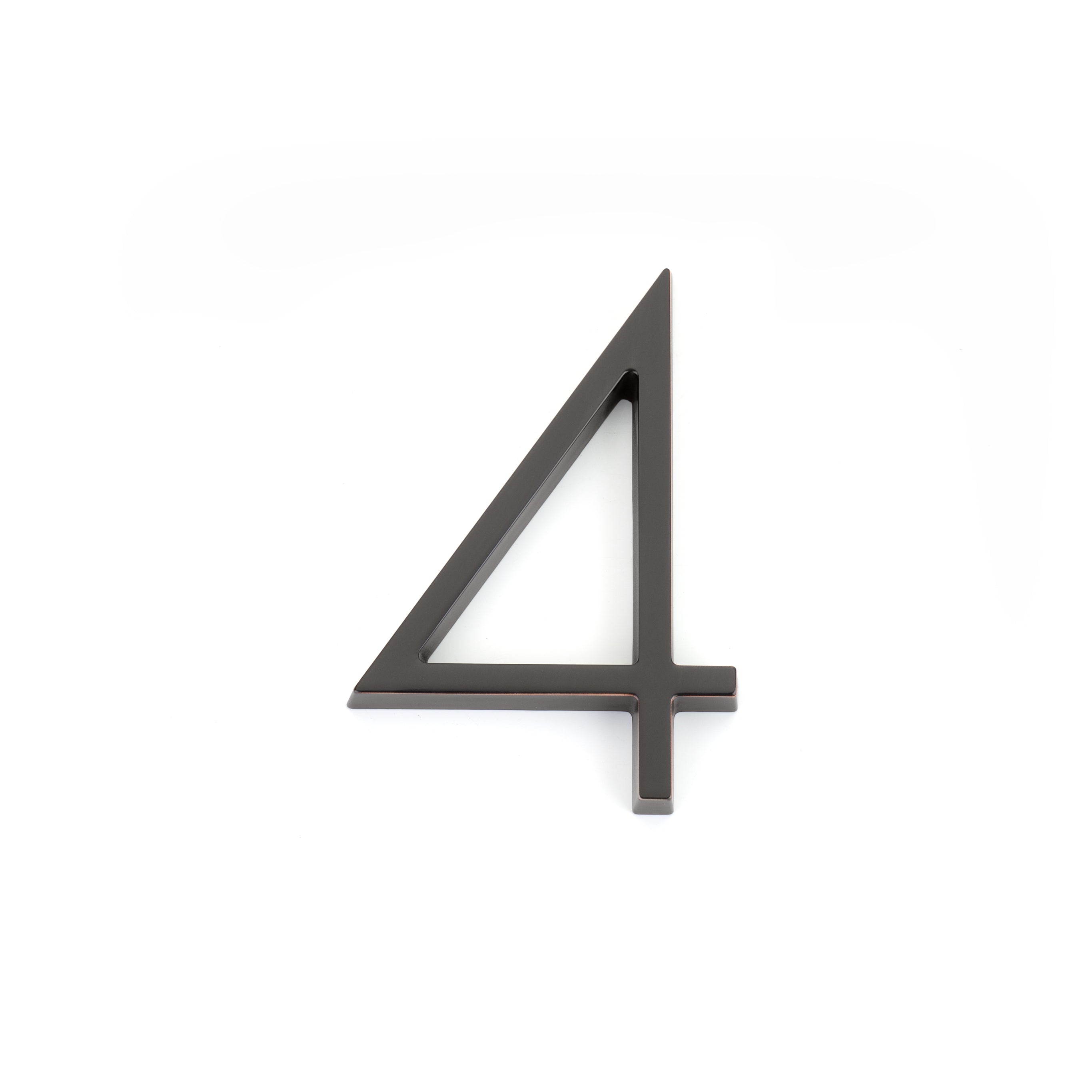 Emtek 2834US10B 7" Modern # 4 House Number Oil Rubbed Bronze Finish Sparrow Supply