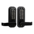 Lockey 2835JBMGDC Mechanical Keyless Lever Lock with Passage Function and Double Combination Jet Black Marine Grade Finish Sparrow Supply
