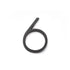 Emtek 2836US19 7" Modern # 6 House Number Flat Black Finish Sparrow Supply