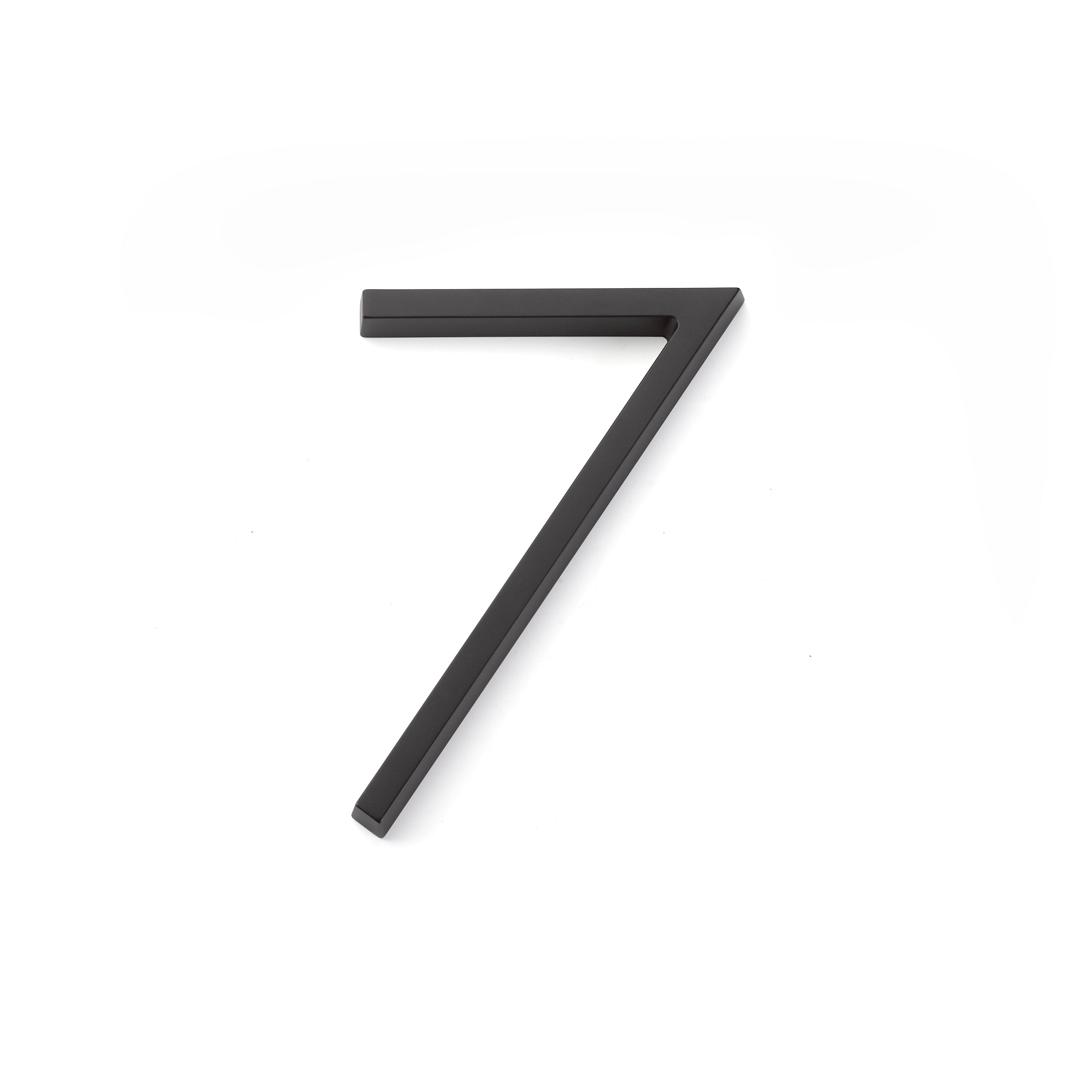 Emtek 2837US19 7" Modern # 7 House Number Flat Black Finish