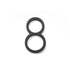 Emtek 2838US19 7" Modern # 8 House Number Flat Black Finish Sparrow Supply