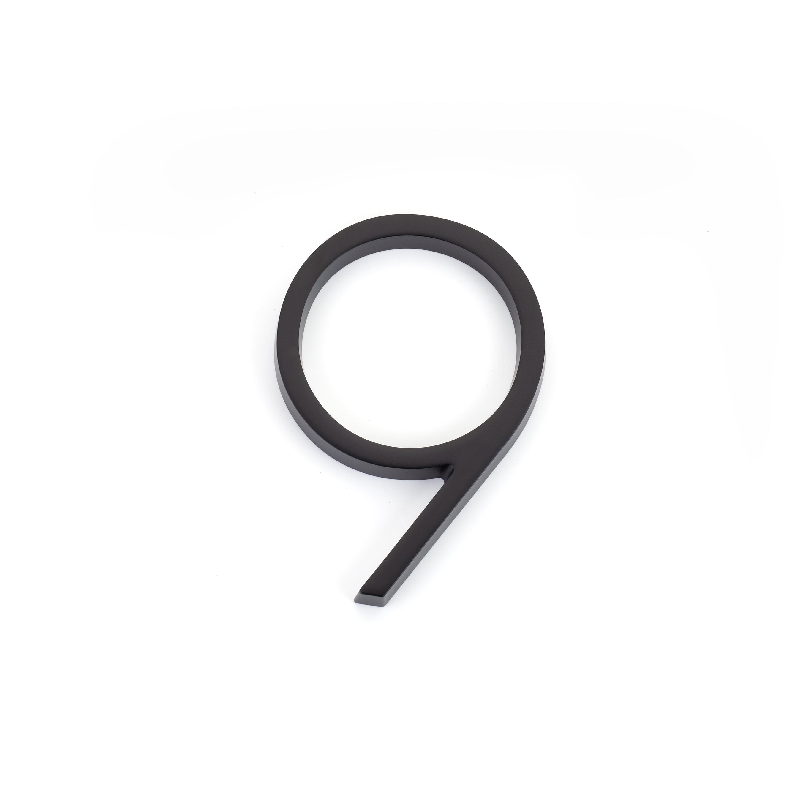 Emtek 2839US19 7" Modern # 9 House Number Flat Black Finish Sparrow Supply