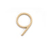 Emtek 2839US4 7" Modern # 9 House Number Satin Brass Finish Sparrow Supply