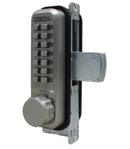 Lockey 2900SN Mechanical Keyless Narrow Stile Deadbolt Lock Satin Nickel Finish Sparrow Supply