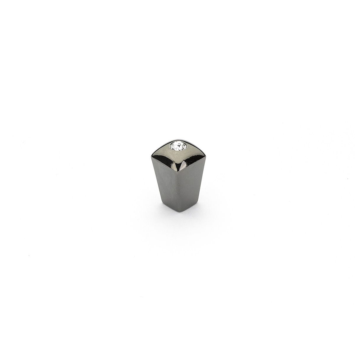 Schaub 299-BC 1/2" Skyevale Crystal Cabinet Knob Black Chrome Finish Sparrow Supply