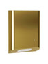 Bradley 2B1-110000-BR Towel Dispenser- Surface Mtd, Medium Capacity Brushed Brass Sparrow Supply