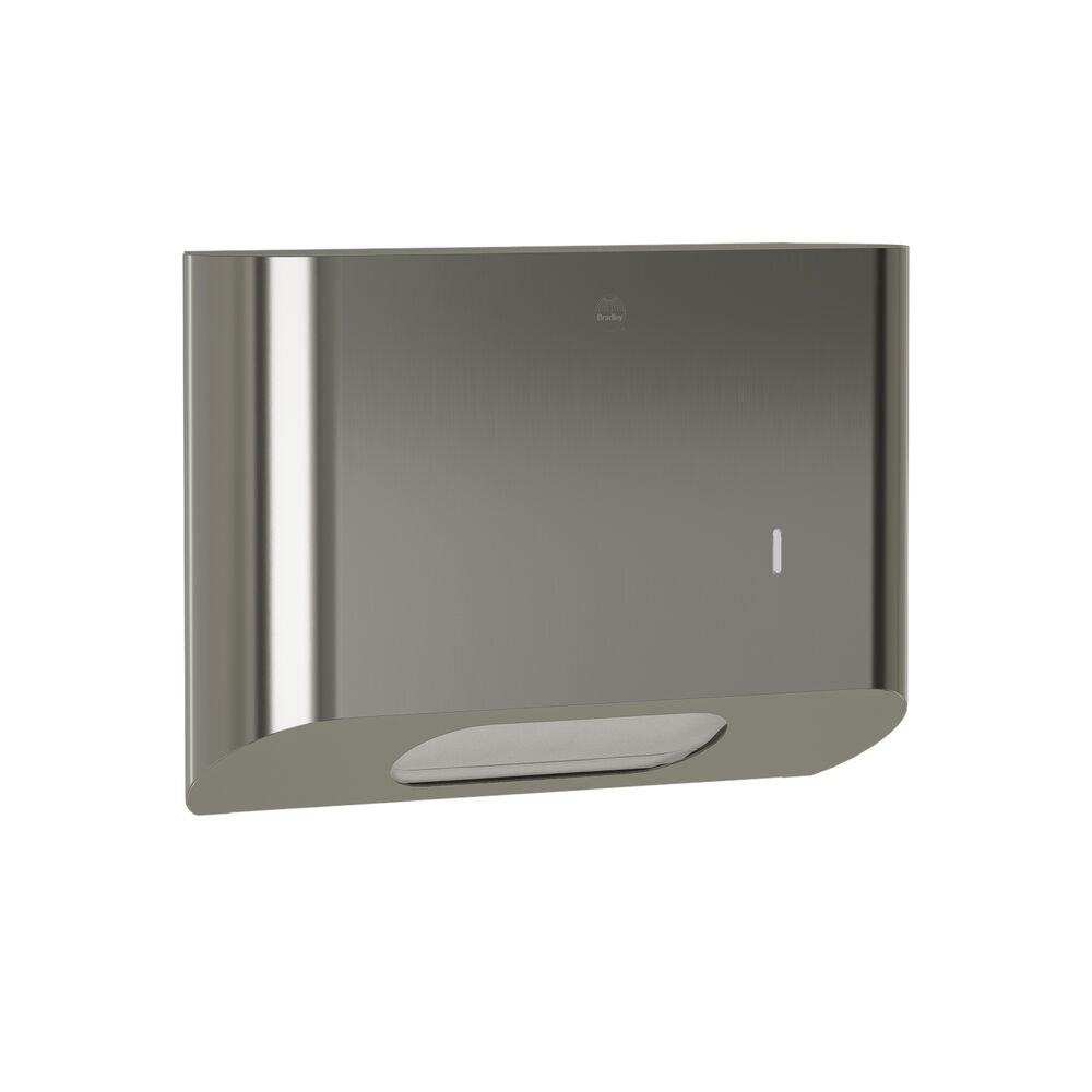 Bradley 2B1-113400-BS Towel Dispenser- Surface Mtd, Small Capacity Brushed Stainless Sparrow Supply
