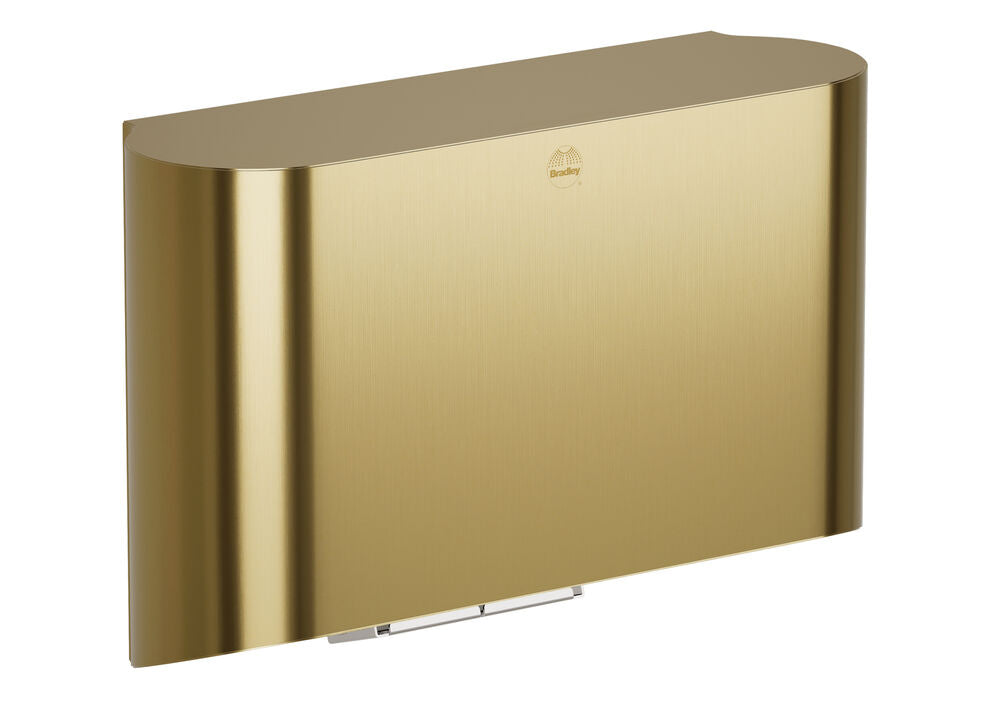 Bradley 2B4-2110000-BR Hand Dryer - ADA Hi Speed Surface Mtd., 110V Brushed Brass Sparrow Supply