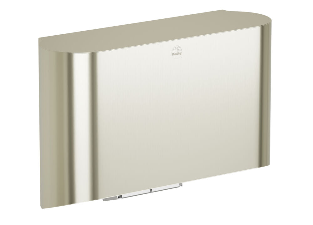 Bradley 2B4-2114900-BN Hand Dryer - ADA Hi Speed Surface Mtd., 240V Brushed Nickel Sparrow Supply