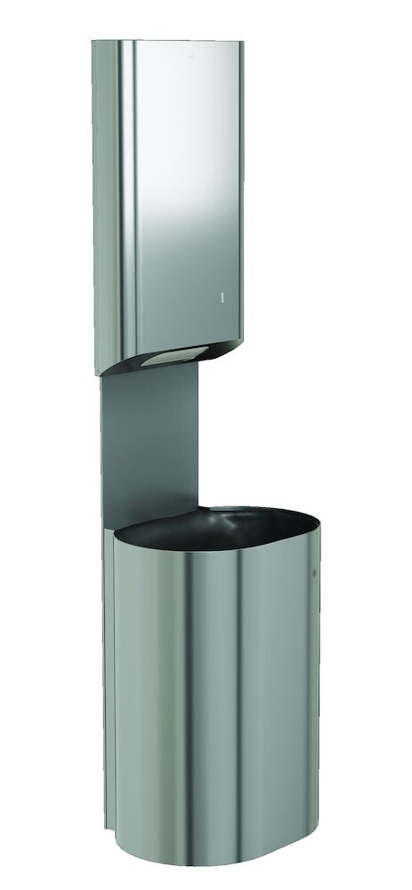 Bradley 2B5-113600 Towel/Waste Unit-Surface Mtd P-Shape, 18 GAL Sparrow Supply