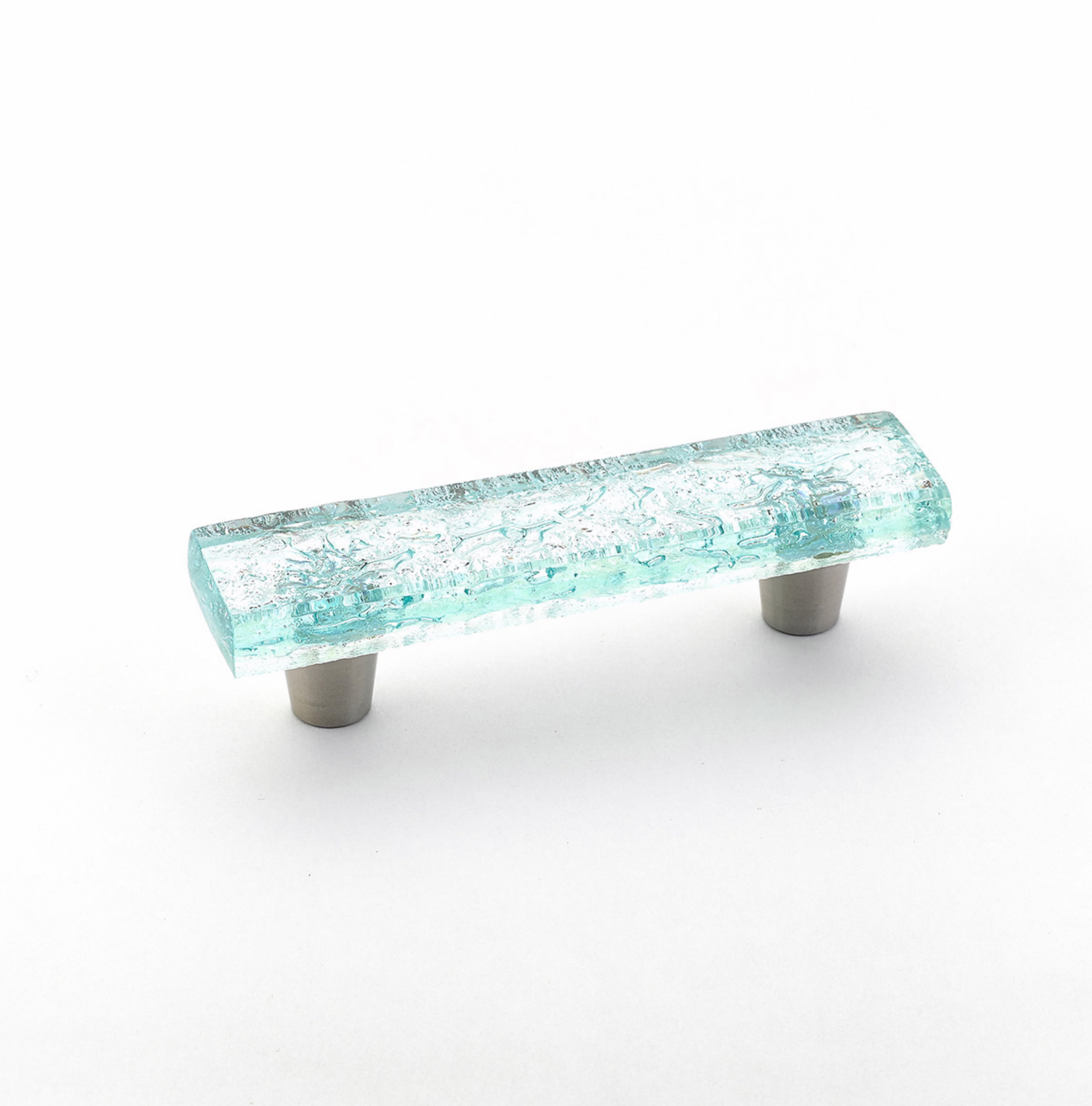 Schaub 30-PAQ 3" Center to Center Ice Cabinet Pull Pearl Aqua Finish Sparrow Supply