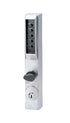 Kaba Simplex 300126D Narrow Stile Mechanical Pushbutton Lock; Combination Entry Passage Lockout with Key Override Satin Chrome Finish Sparrow Supply