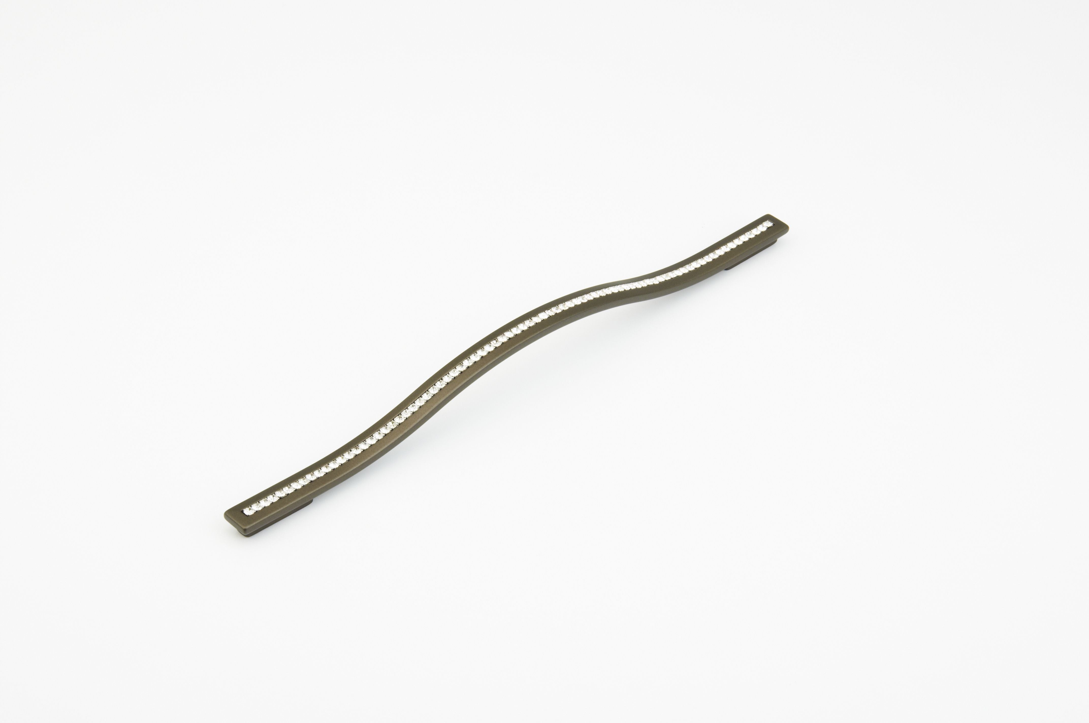 Schaub 303-MBZ 288mm to 320mm Center to Center Skyevale Cabinet Pull with Crystals Milano Bronze Finish Sparrow Supply