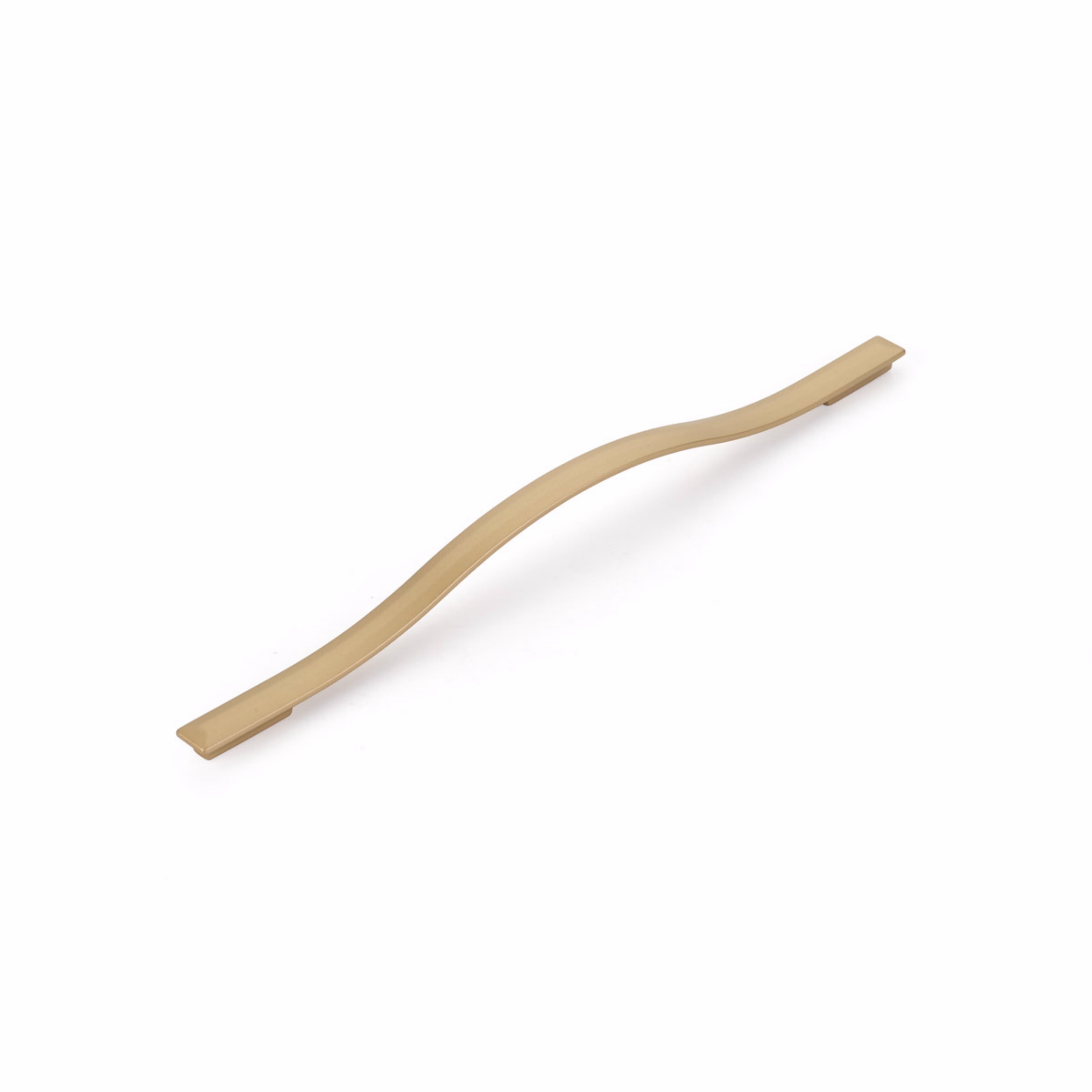 Schaub 306-SSB 288mm to 320mm Center to Center Skyevale Cabinet Pull Signature Satin Brass Finish Sparrow Supply