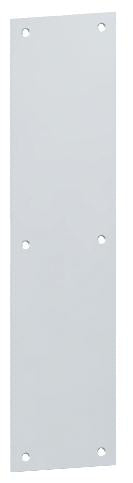 Hager 30S81632D 8" x 16" Square Corner Push Plate Satin Stainless Steel Finish