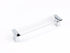 Schaub 316-26-CL 5-1/16" Center to Center Positano Clear Cabinet Pull Polished Chrome Finish Sparrow Supply