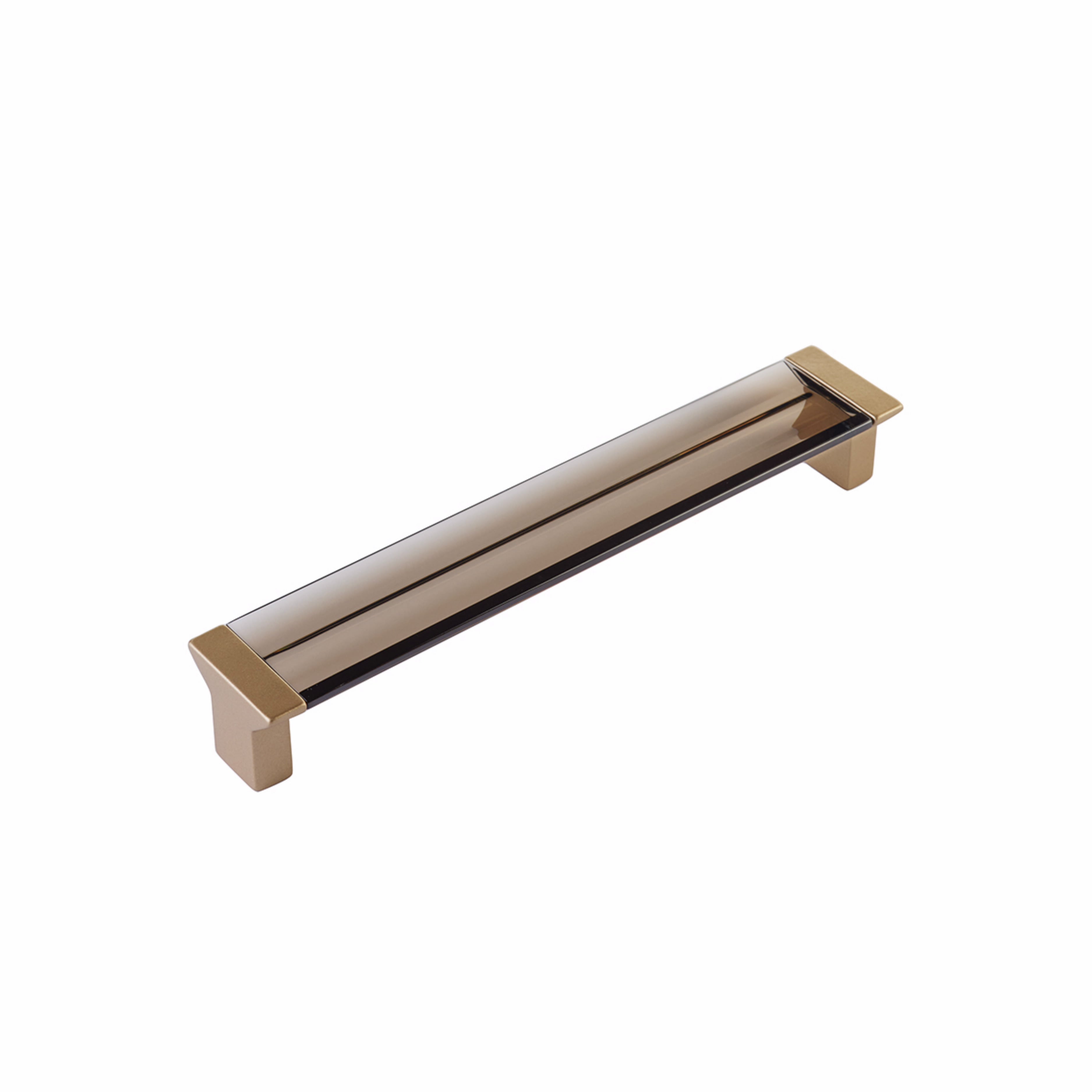 Schaub 317-SSB-SM 6-5/16" Center to Center Positano Smoke Cabinet Pull Signature Satin Brass Finish Sparrow Supply