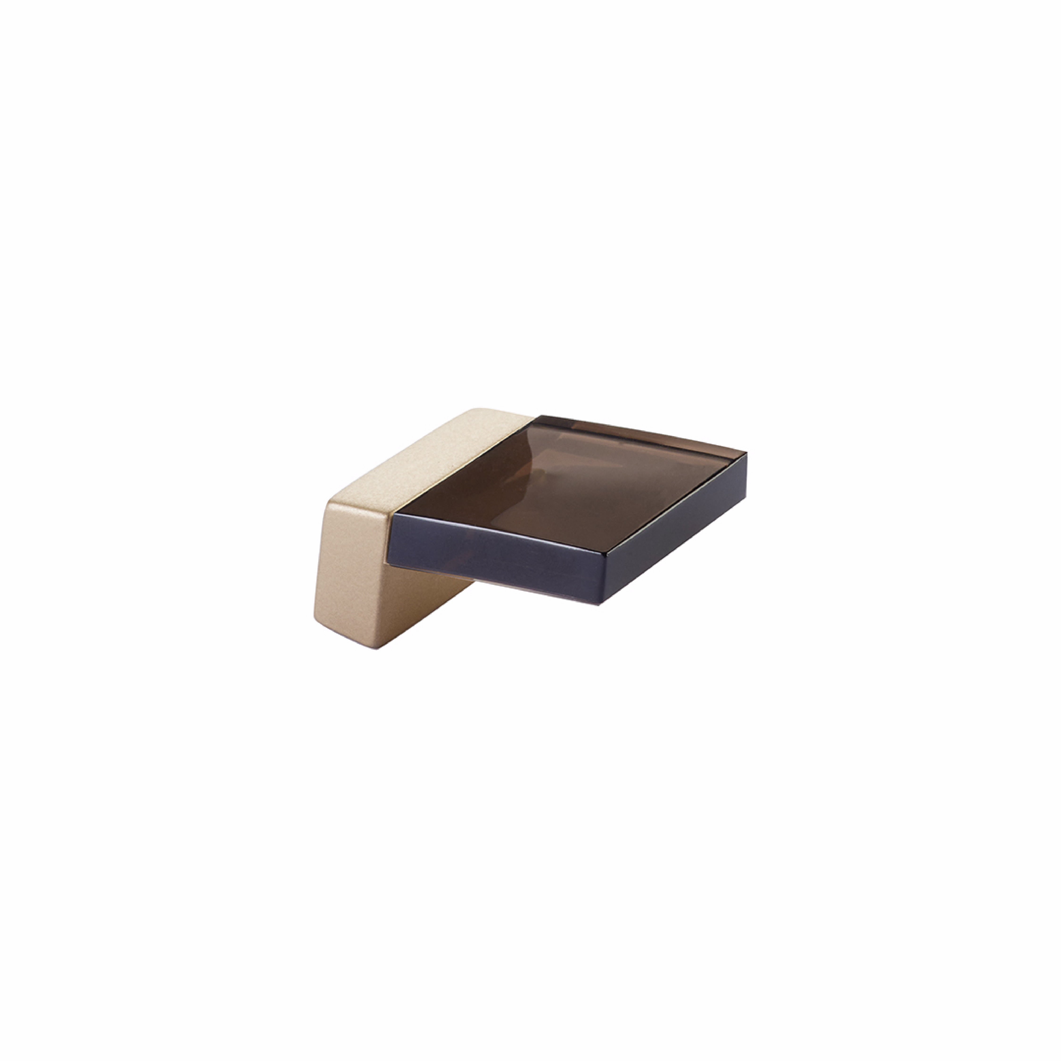 Schaub 319-SSB-SM 5/8" Center to Center Positano Smoke Cabinet Finger Pull Signature Satin Brass Finish Sparrow Supply