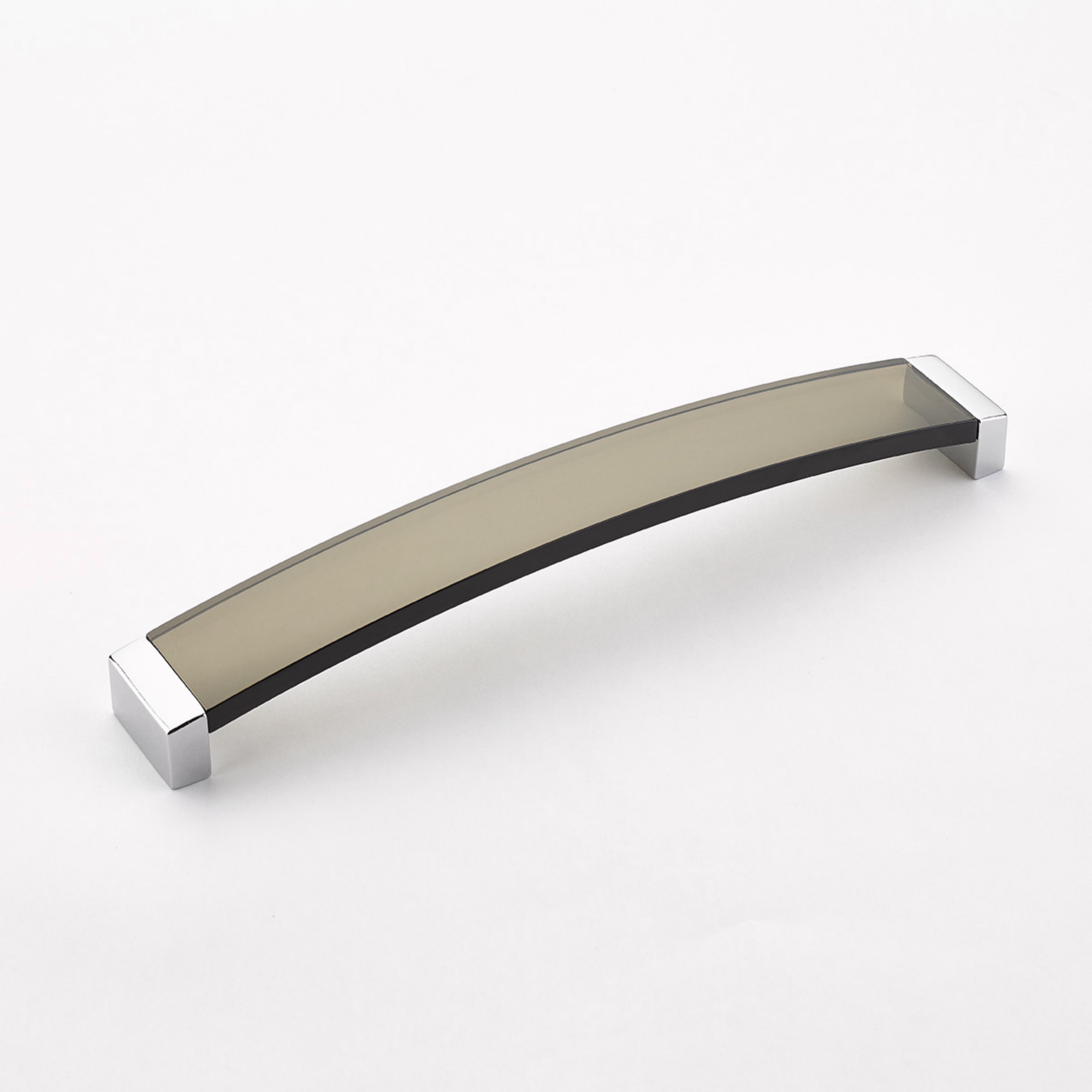 Schaub 321-26-SM 6-5/16" Center to Center Positano Arch Smoke Cabinet Pull Polished Chrome Finish Sparrow Supply
