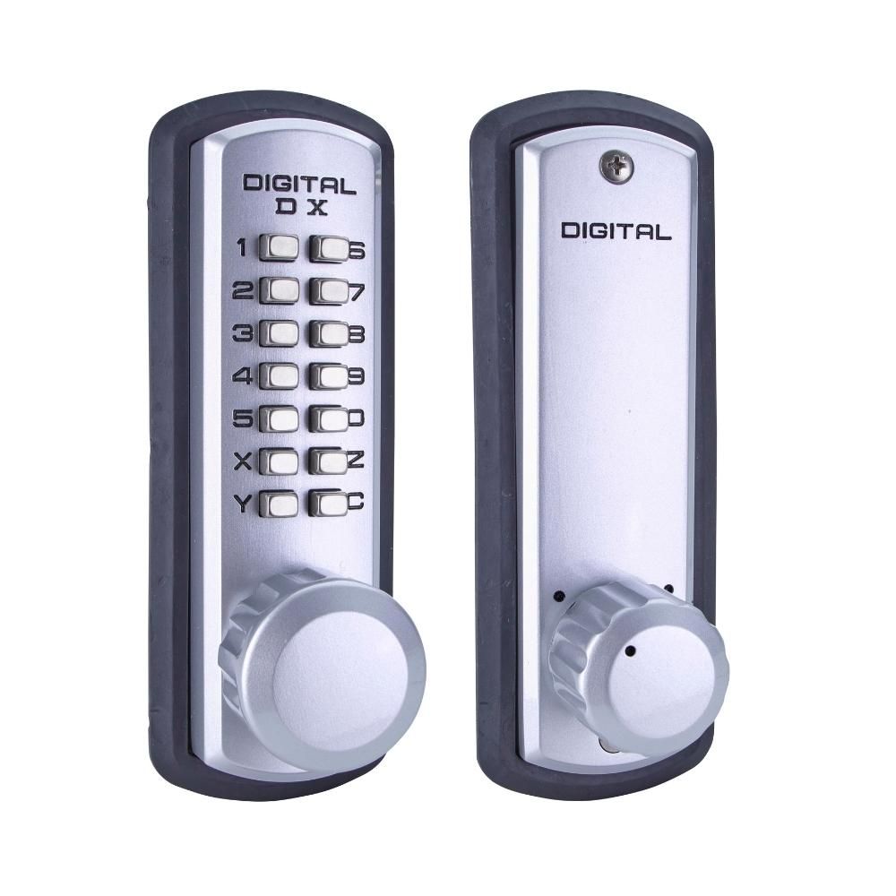 Lockey 3210SCMG Mechanical Keyless Digital Deadbolt Lock with Single Combination Satin Chrome Marine Grade Finish Sparrow Supply