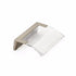 Schaub 323-15-CL 1-1/4" Center to Center Positano Arch Clear Cabinet Edge Pull Satin Nickel Finish Sparrow Supply