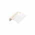 Schaub 323-SSB-CL 1-1/4" Center to Center Positano Arch Clear Cabinet Edge Pull Signature Satin Brass Finish Sparrow Supply