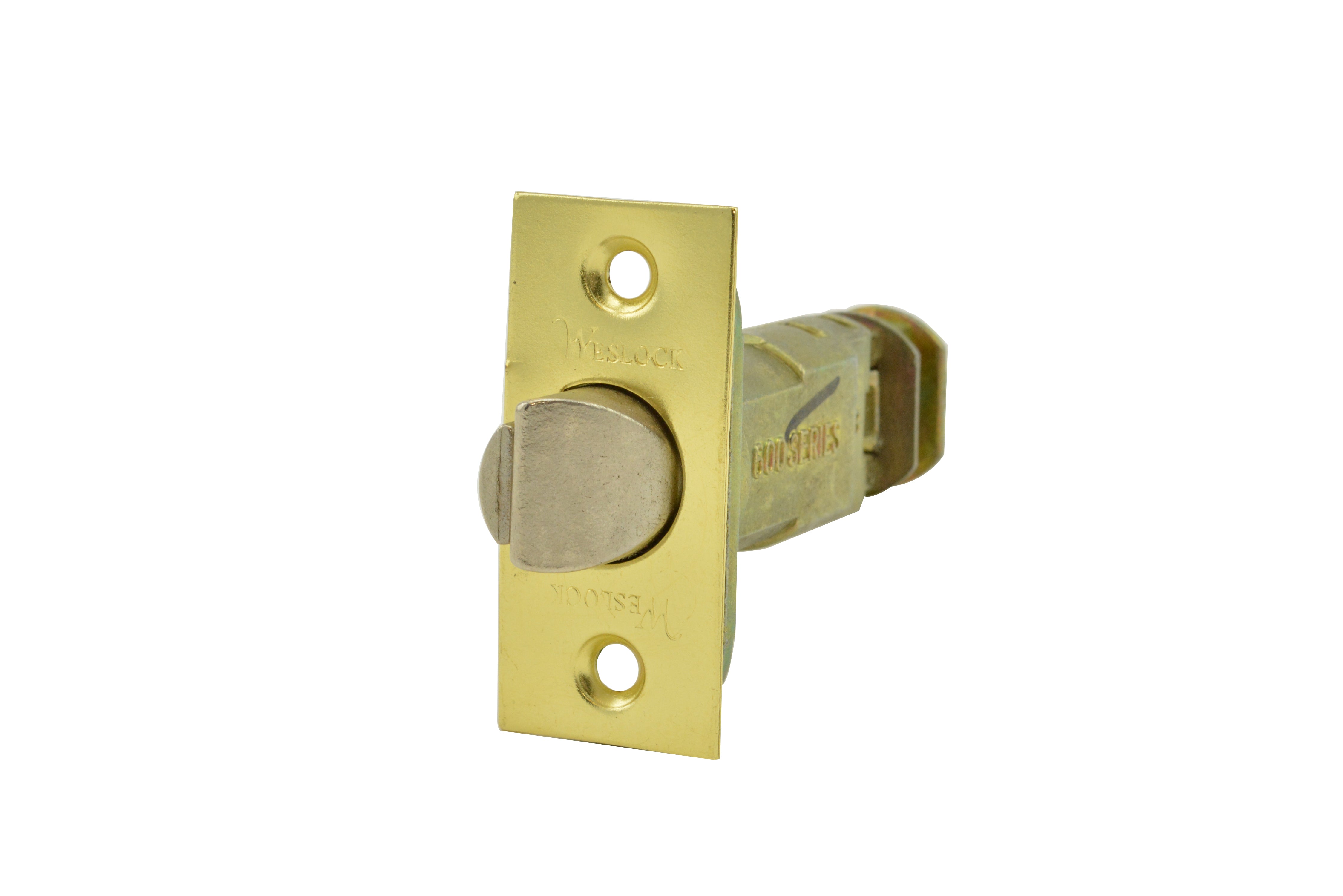Weslock 32721X4-SL Dual Option Adjustable Dead Latch Satin Brass Finish Sparrow Supply