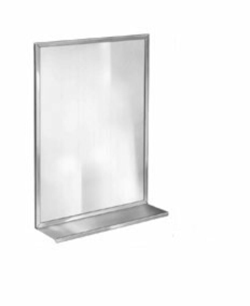 Bradley 7815-024300 Mirror, Channel Frame, 24x30, Shelf