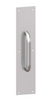 Hager 33E41632D 4" x 16" Square Corner Plate with 3E 6" Center to Center Round Pull Satin Stainless Steel Finish