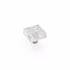 Schaub 34-PCL 1-1/2" Square Glass Ice Cabinet Knob Pearl Clear Finish Sparrow Supply