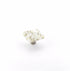 Schaub 34-WLP 1-1/2" Square Glass Ice Cabinet Knob White Lace Pebbles Finish Sparrow Supply