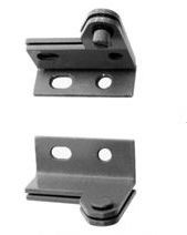 Best Hinges 34026DLH Left Hand Floor Mounted Wardrobe Pivot Set # 350167 Satin Chrome Finish Sparrow Supply