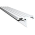 Pemko 355CV84 84" (7') T Overlapping Astragal with Vinyl Clear Aluminum Finish Sparrow Supply