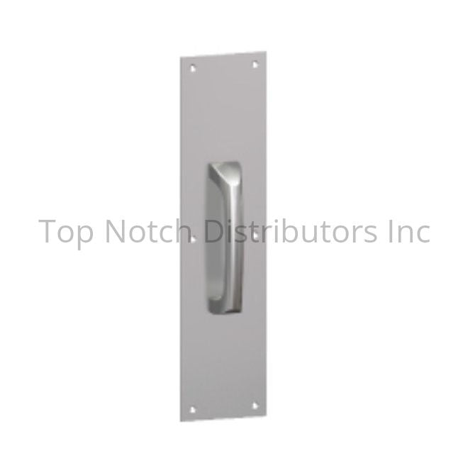 Hager 35N41628 4" x 16" Square Push Plate with 5-1/2" Center to Cen... Sparrow Supply