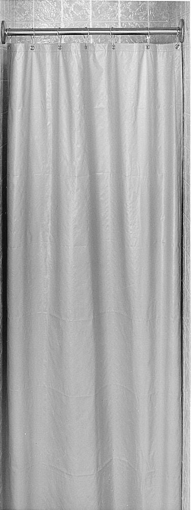 Bradley 9537-487200 Shower Curtain, Vinyl, White