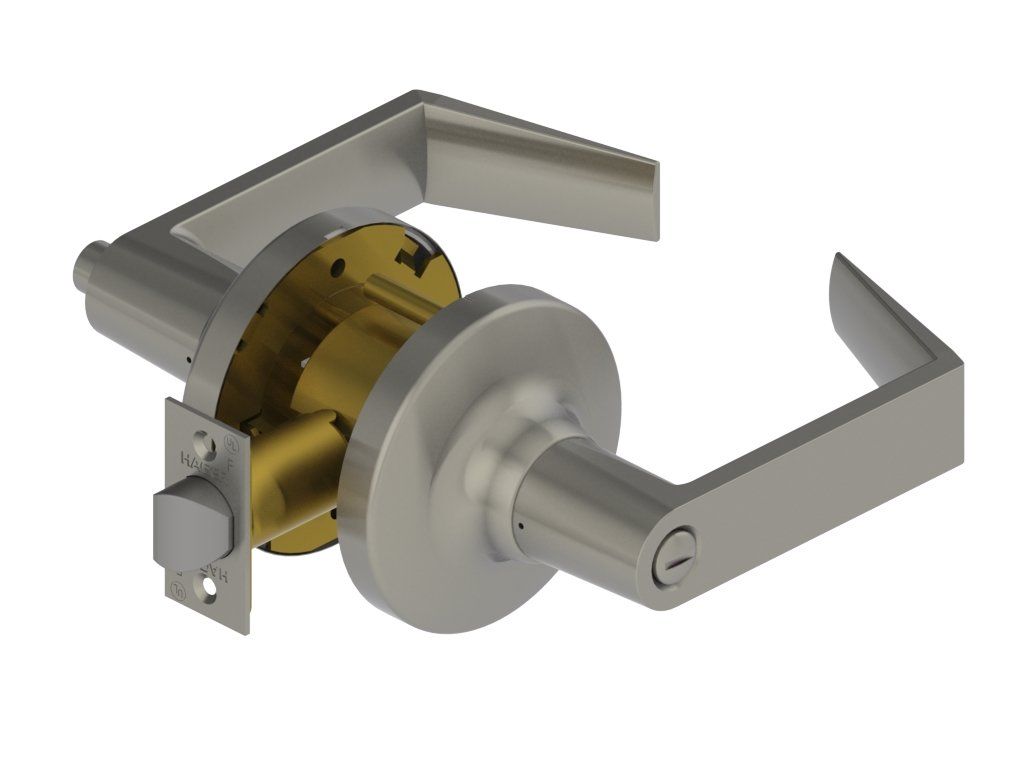 Hager 3640WTN26D Withnell Lever Privacy Tubular Lock Satin Chrome Finish