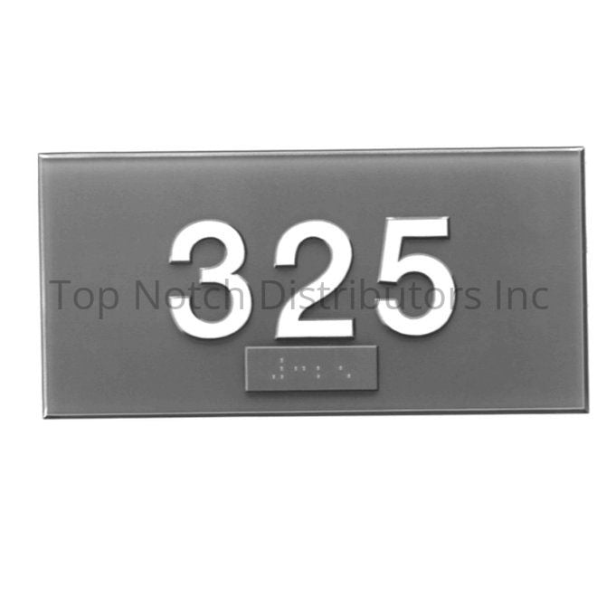 Hager 366RW2 NUMBER - ADA Tactile Plastic Sign - * Not Returnable *... Sparrow Supply