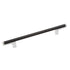 Schaub 370-MB-26 128mm Center to Center Regatta Matte Black Cabinet Pull Polished Chrome Finish Sparrow Supply