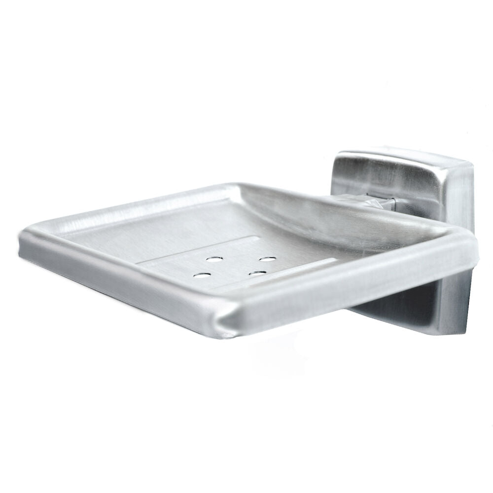 Bradley 9015-000000 Soap Dish, Polished SS, Surface Mt
