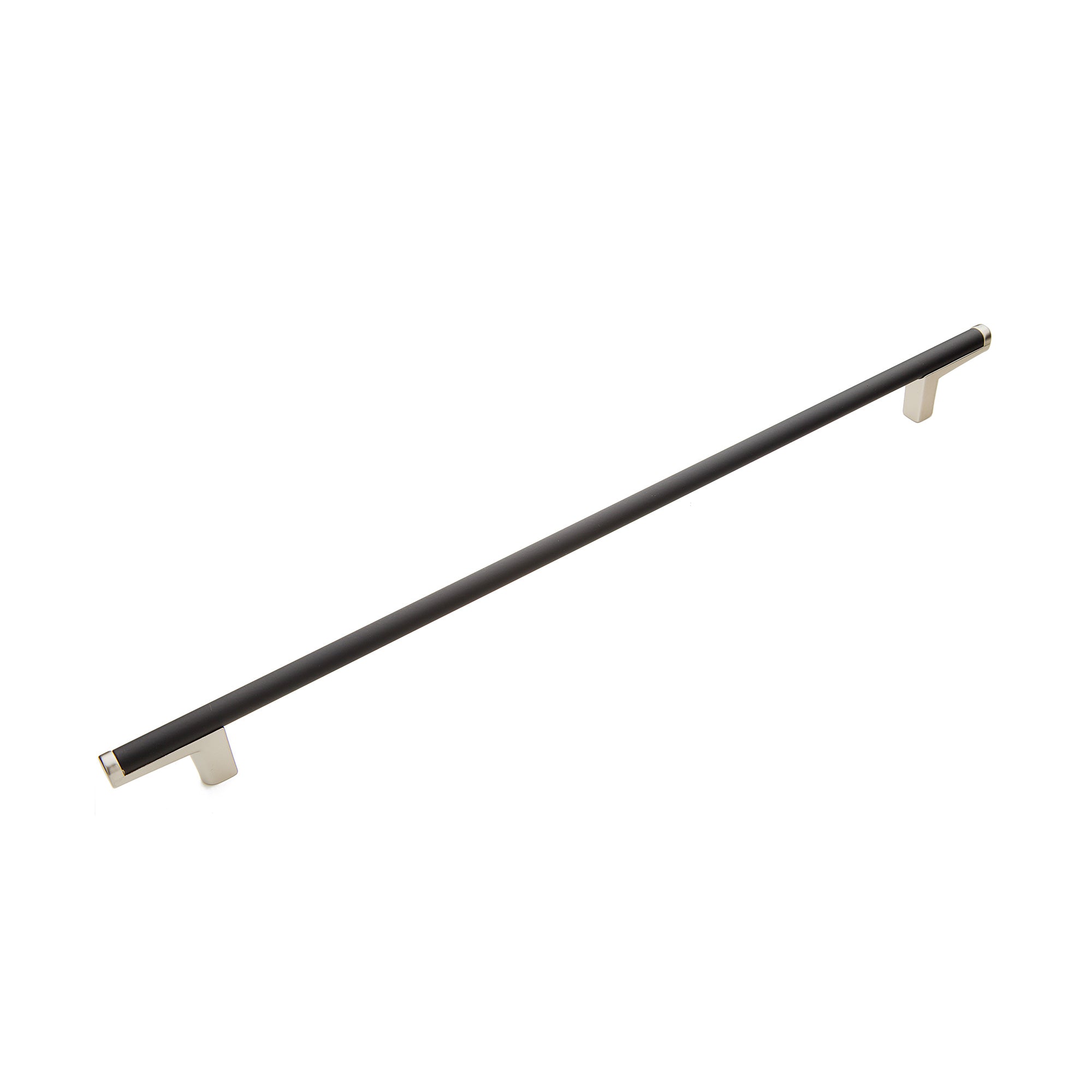 Schaub 372-MB-15 288mm Center to Center Regatta Matte Black Cabinet Pull Satin Nickel Finish Sparrow Supply
