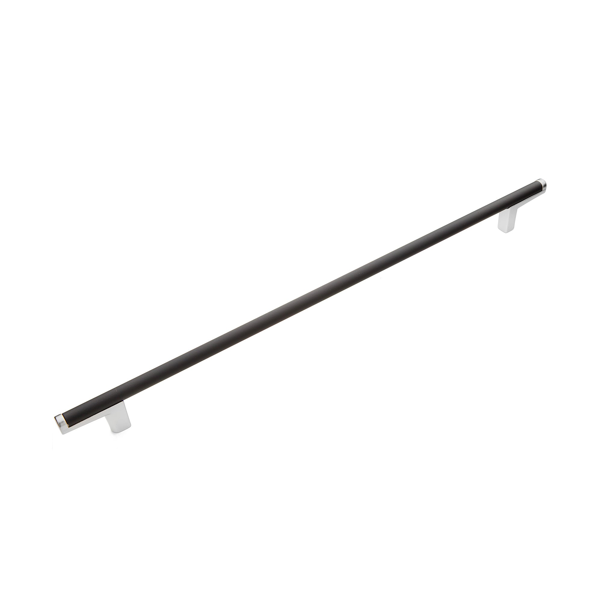 Schaub 372-MB-26 288mm Center to Center Regatta Matte Black Cabinet Pull Polished Chrome Finish Sparrow Supply