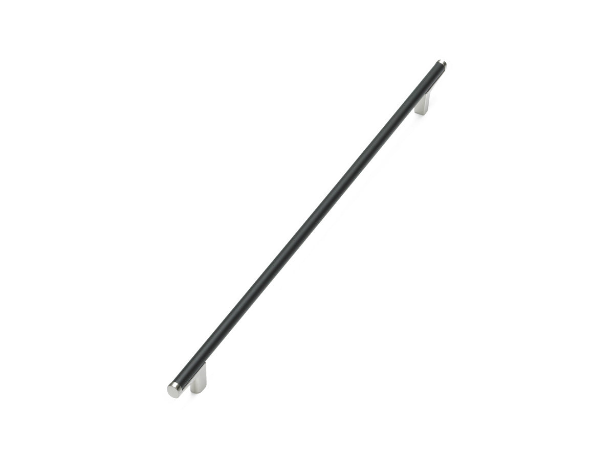 Schaub 373-MB-15 320mm Center to Center Regatta Matte Black Cabinet Pull Satin Nickel Finish Sparrow Supply