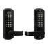 Lockey 3835JBMGDC Mechanical Keyless Lever Lock with Passage Function and Double Combination Jet Black Marine Grade Finish Sparrow Supply